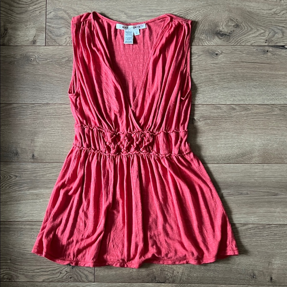 Max Studio Red Tank Top